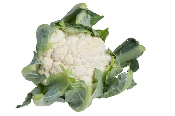Cauliflower head isolated on white — Stock Photo, Image
