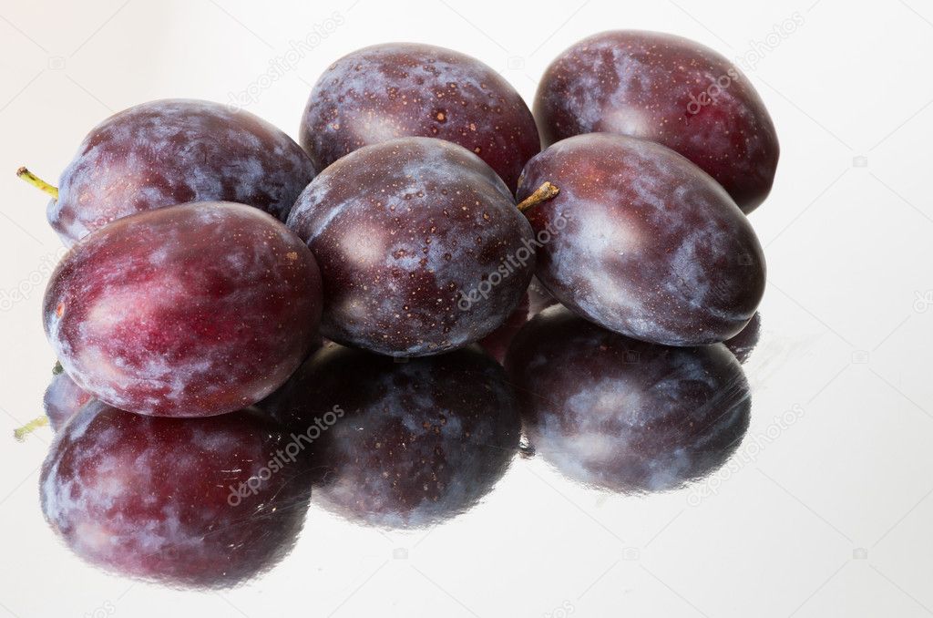 Blue plums or prunes