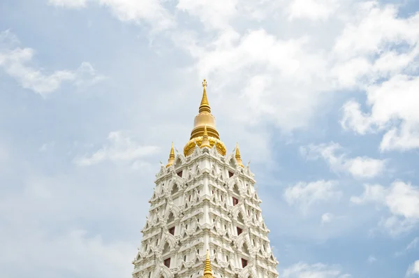Buddhagaya biała pagoda — Zdjęcie stockowe