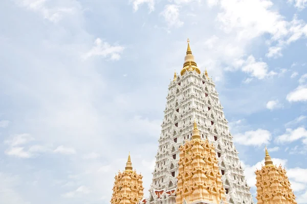 Bílá buddhagaya pagoda — Stock fotografie
