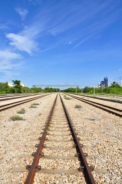 stock image Steel road of Train