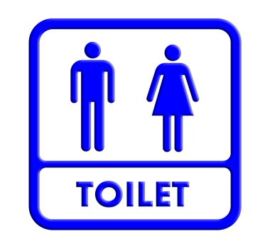 lavabo ve tuvalet işareti plaka simgesi