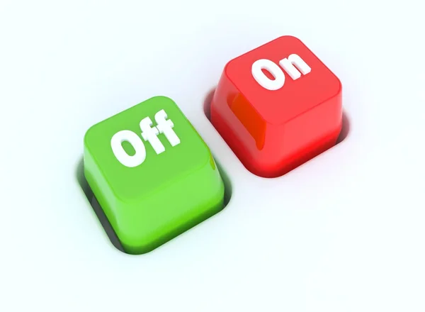 Stock image Button switch