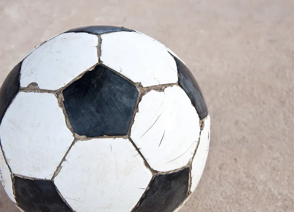 Old soccer ball — Stock Photo, Image