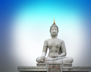 Peace of Buddha statue clipart