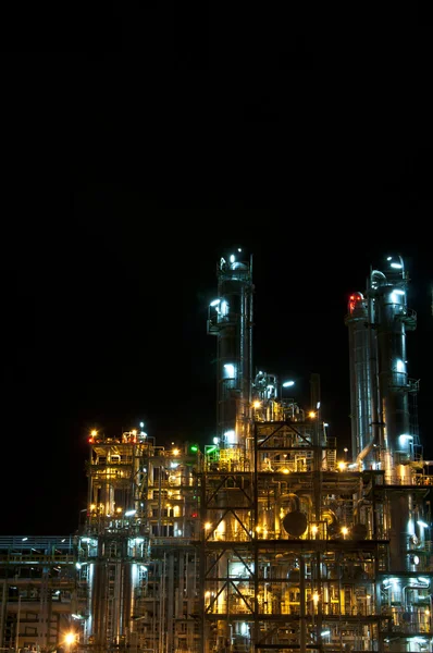 Night scene of chemical plant — Stock Photo, Image