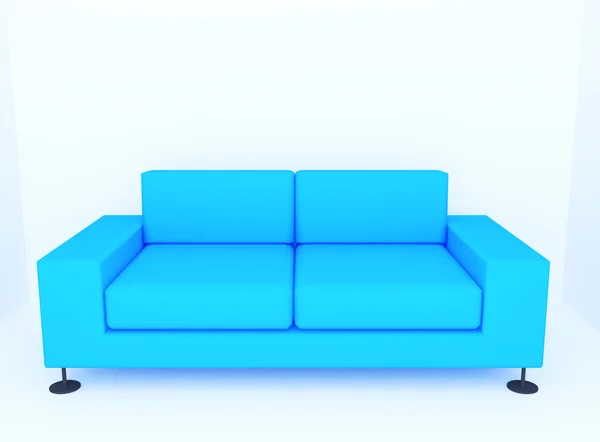 Üres szobában kanapéval — Stock Fotó