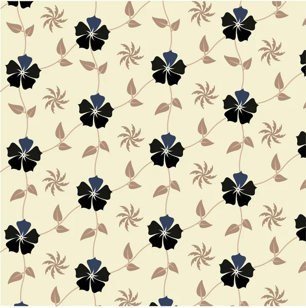 Seamless with flowers pattern, wallpaper — Stock Vector