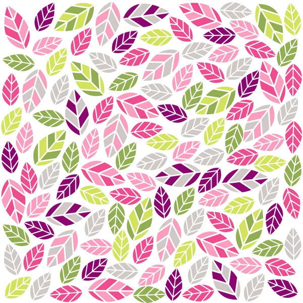 多彩植物图案的织物纹理 — 图库矢量图片