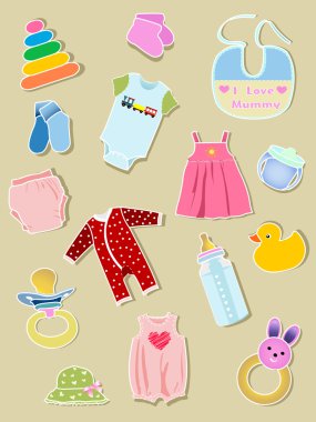 Baby elements clipart