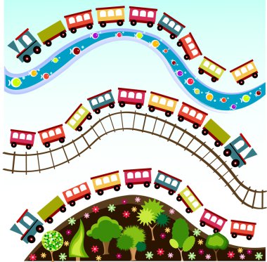 Train pattern clipart