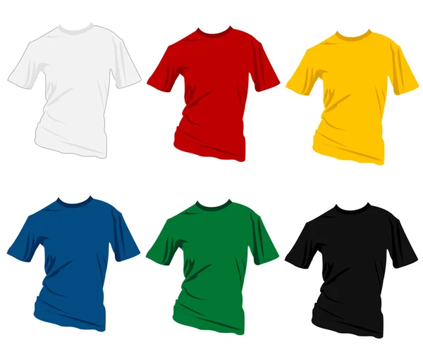 Modelli di T-shirt — Vettoriale Stock
