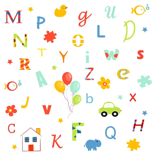 Alfabeto, letras — Archivo Imágenes Vectoriales