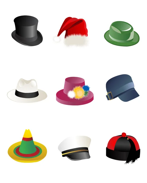 Ensemble de chapeau — Image vectorielle