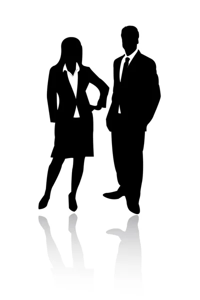 Business couple — Stock Vector
