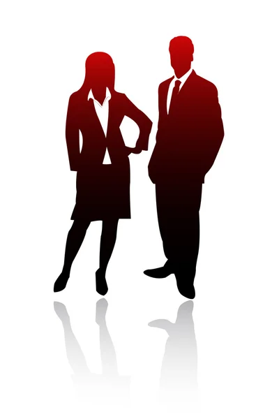 Business couple — Stock Vector