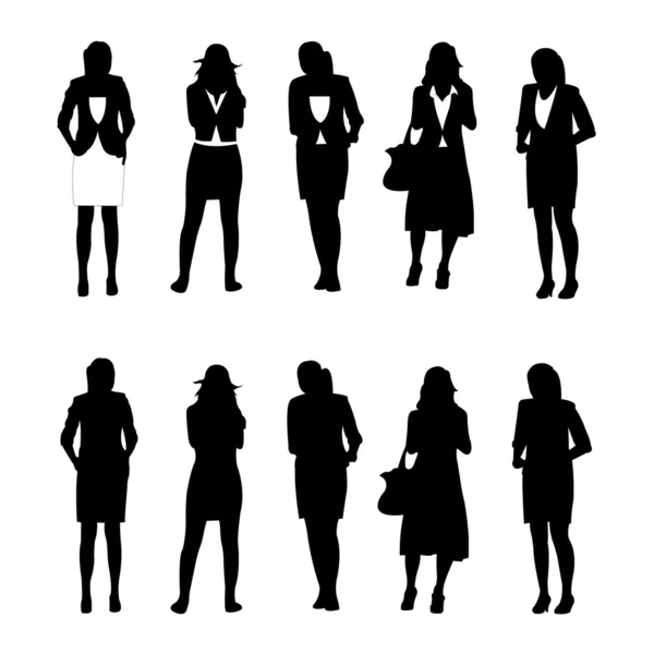 Figur der Geschäftsfrau — Stockvektor