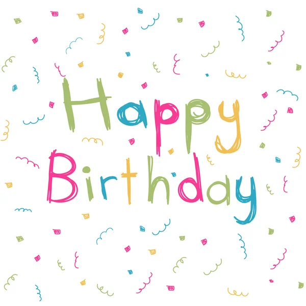 Happy Birthday card — Stock Vector