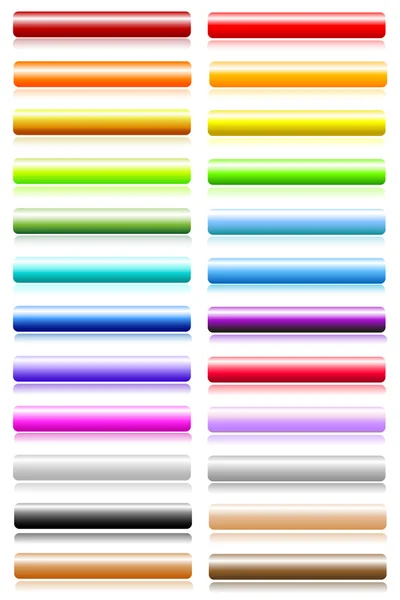 Kolorowe przyciski błyszczący — Zdjęcie stockowe