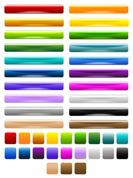 Botones brillantes coloridos — Archivo Imágenes Vectoriales