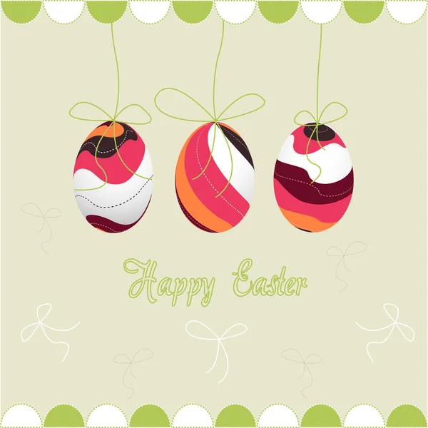 Feliz Páscoa, ovos — Vetor de Stock