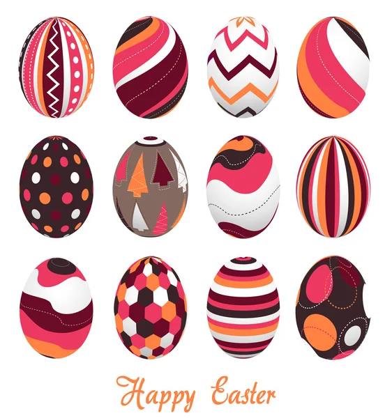 stock vector Easter eggs, happy easter