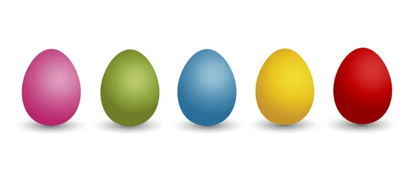 Färgglada ägg — Stock vektor