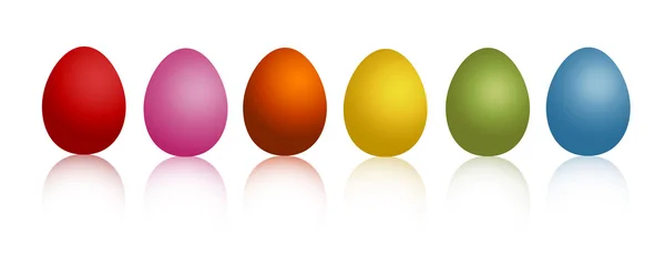 Colorful eggs — Stock Vector