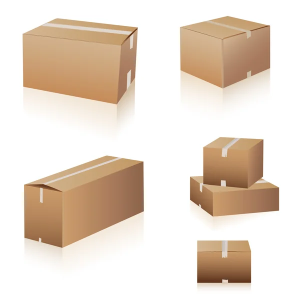 Cajas de envío — Archivo Imágenes Vectoriales