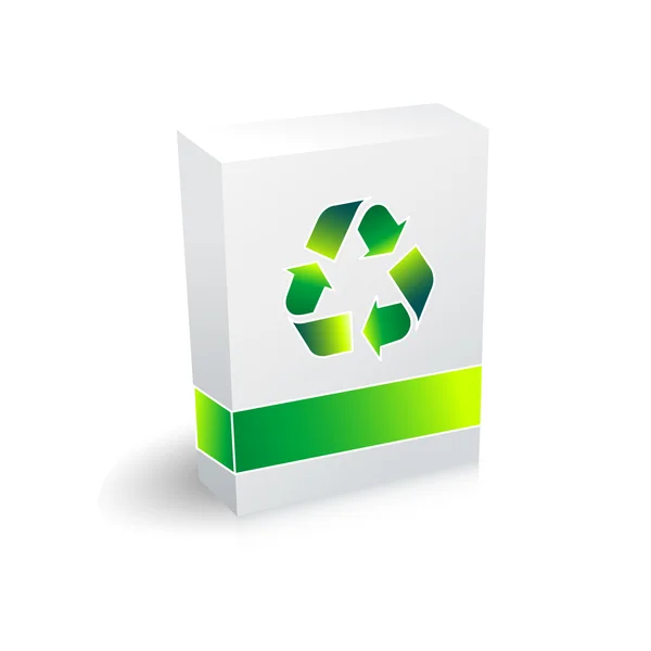 Caixa de reciclagem — Vetor de Stock