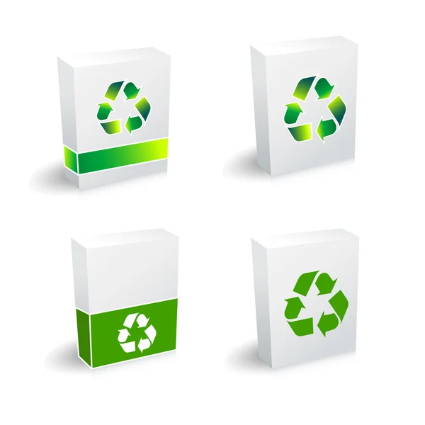 Recycle boxes — Stock Vector