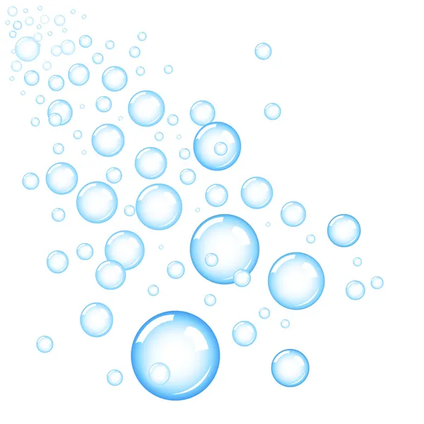 Blaue Blasen — Stockvektor