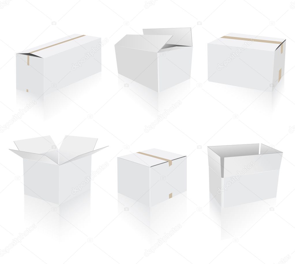 White boxes