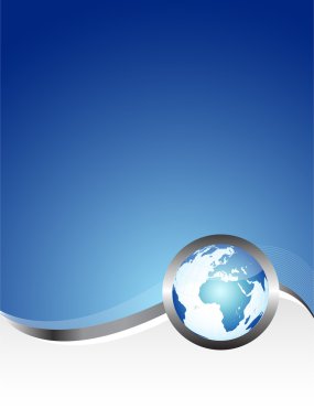 Planet earth and technology background clipart