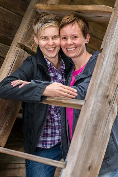 Två lesbiska — Stockfoto