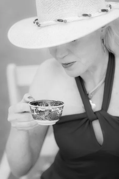 Senhora do Café — Fotografia de Stock