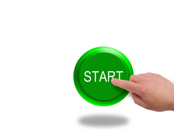 Push start button — Stock Photo, Image