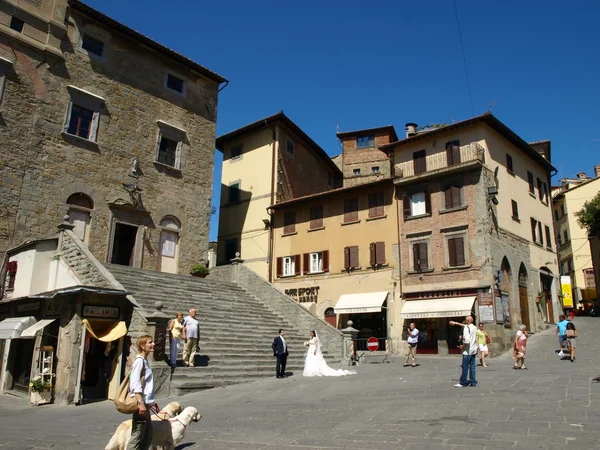 Cortona-토스카나 이탈리아 — 스톡 사진