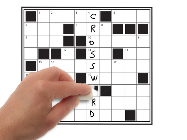 Correction crossword — Stock Photo, Image