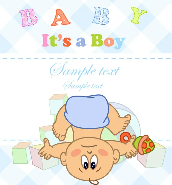 Baby boy. Photo Album. — Stock Vector