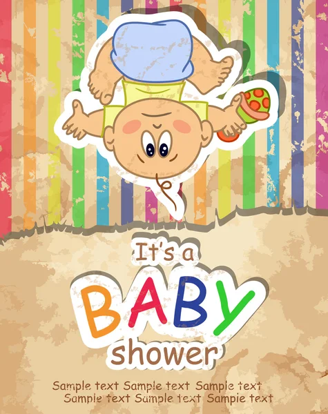 婴儿淋浴. — 图库矢量图片