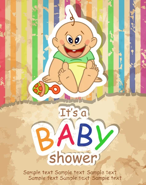 Baby dusch. — Stock vektor