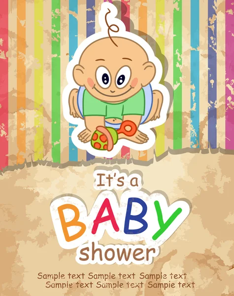 Baby dusch. — Stock vektor