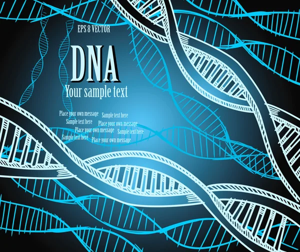 Hilos de ADN. — Archivo Imágenes Vectoriales
