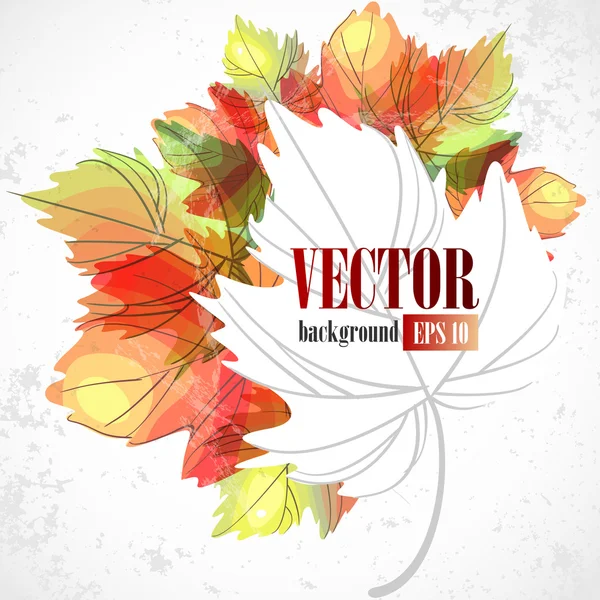 Podzimní listy. — Stockový vektor