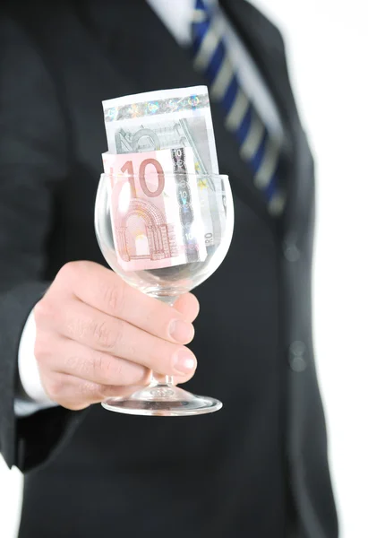Money in the glass — Stock Photo, Image