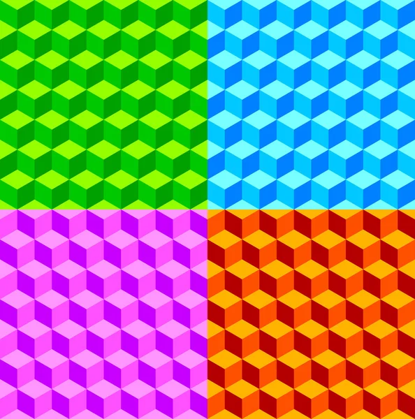Vector Cube Fond de collage — Image vectorielle