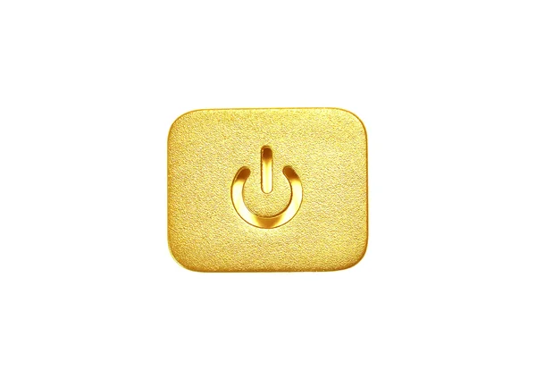 Button is golden brown — Stock Photo, Image