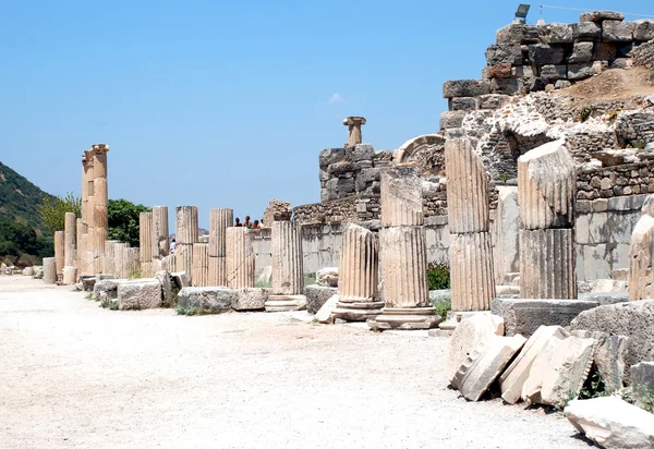 Pillars at Ephesus, Izmir, Turkey, Middle East — Stock Photo, Image