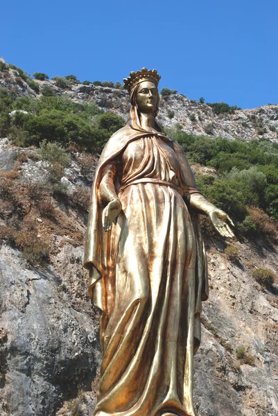 Escultura de Bronze da Virgem — Fotografia de Stock